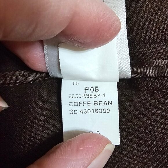 Talbots Heritage Fit High Rise Straight Leg Dress Pants in Coffee Bean Sz 6 - Picture 9 of 9